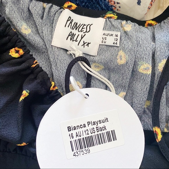 Princess polly playsuit - sunflowers size 12 - Picture 8 of 8